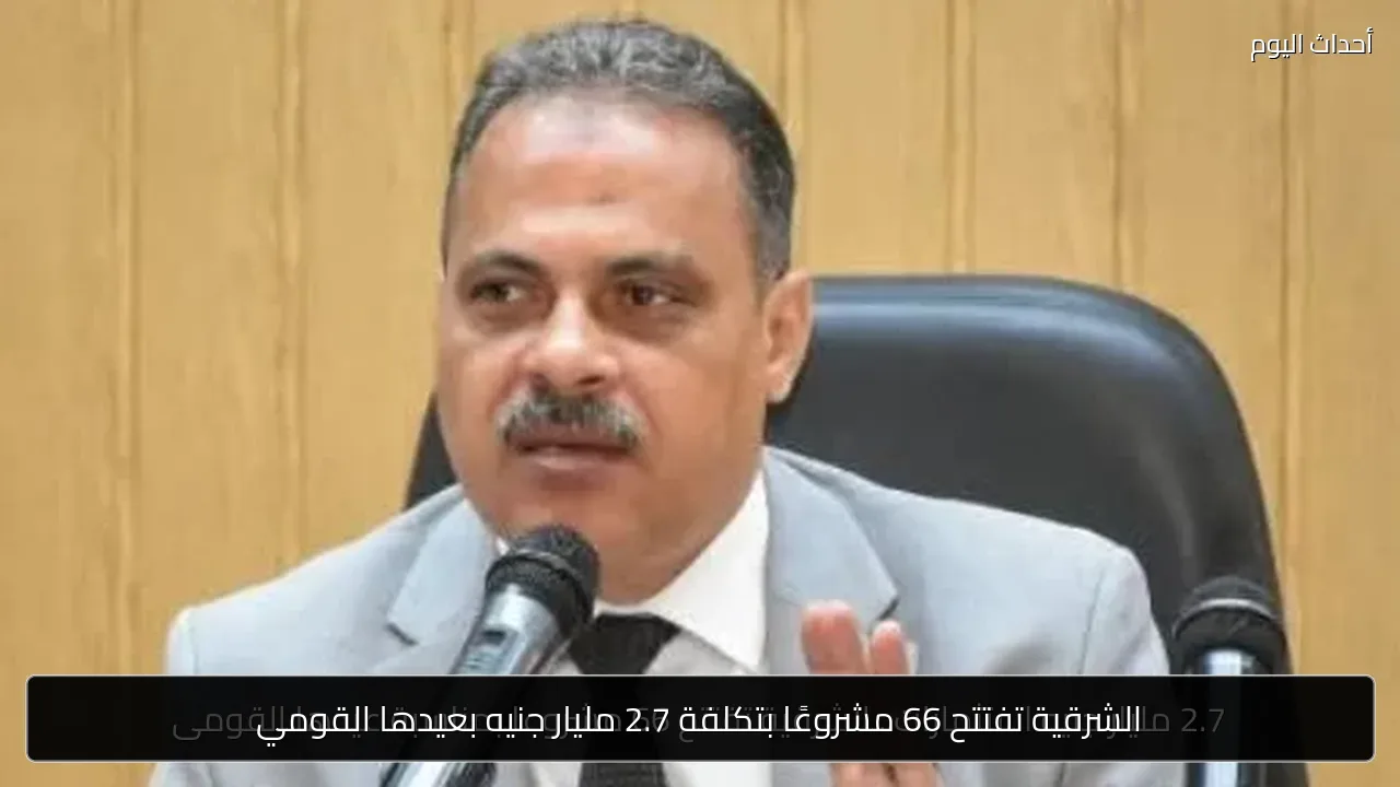 الشرقية تفتتح 66 مشروعًا بتكلفة 2.7 مليار جنيه بعيدها القومي