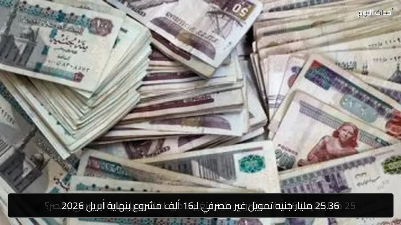 25.36 مليار جنيه تمويل غير مصرفي لـ16 ألف مشروع بنهاية أبريل 2026