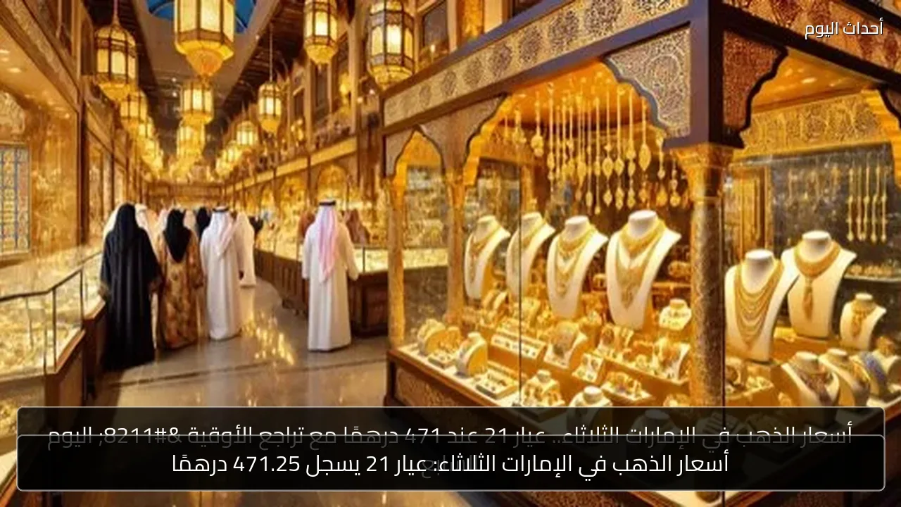 أسعار الذهب في الإمارات الثلاثاء: عيار 21 يسجل 471.25 درهمًا