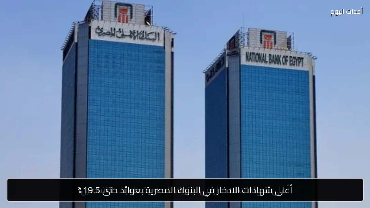 أعلى شهادات الادخار في البنوك المصرية بعوائد حتى 19.5%