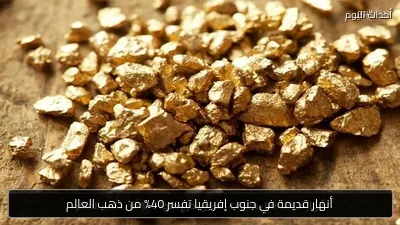أنهار قديمة في جنوب إفريقيا تفسر 40% من ذهب العالم