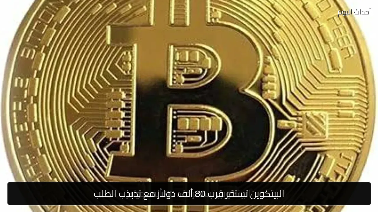 البيتكوين تستقر قرب 80 ألف دولار مع تذبذب الطلب