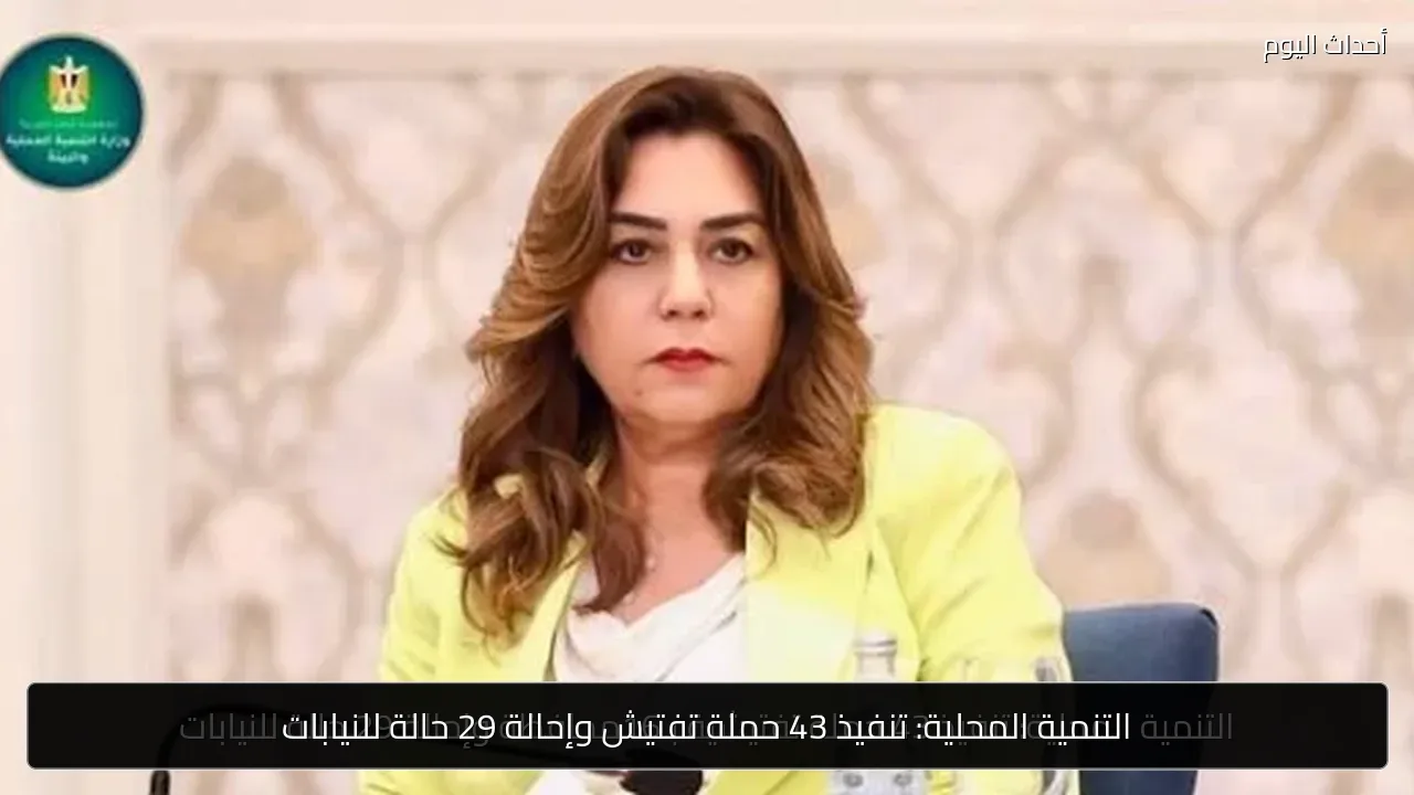 التنمية المحلية: تنفيذ 43 حملة تفتيش وإحالة 29 حالة للنيابات