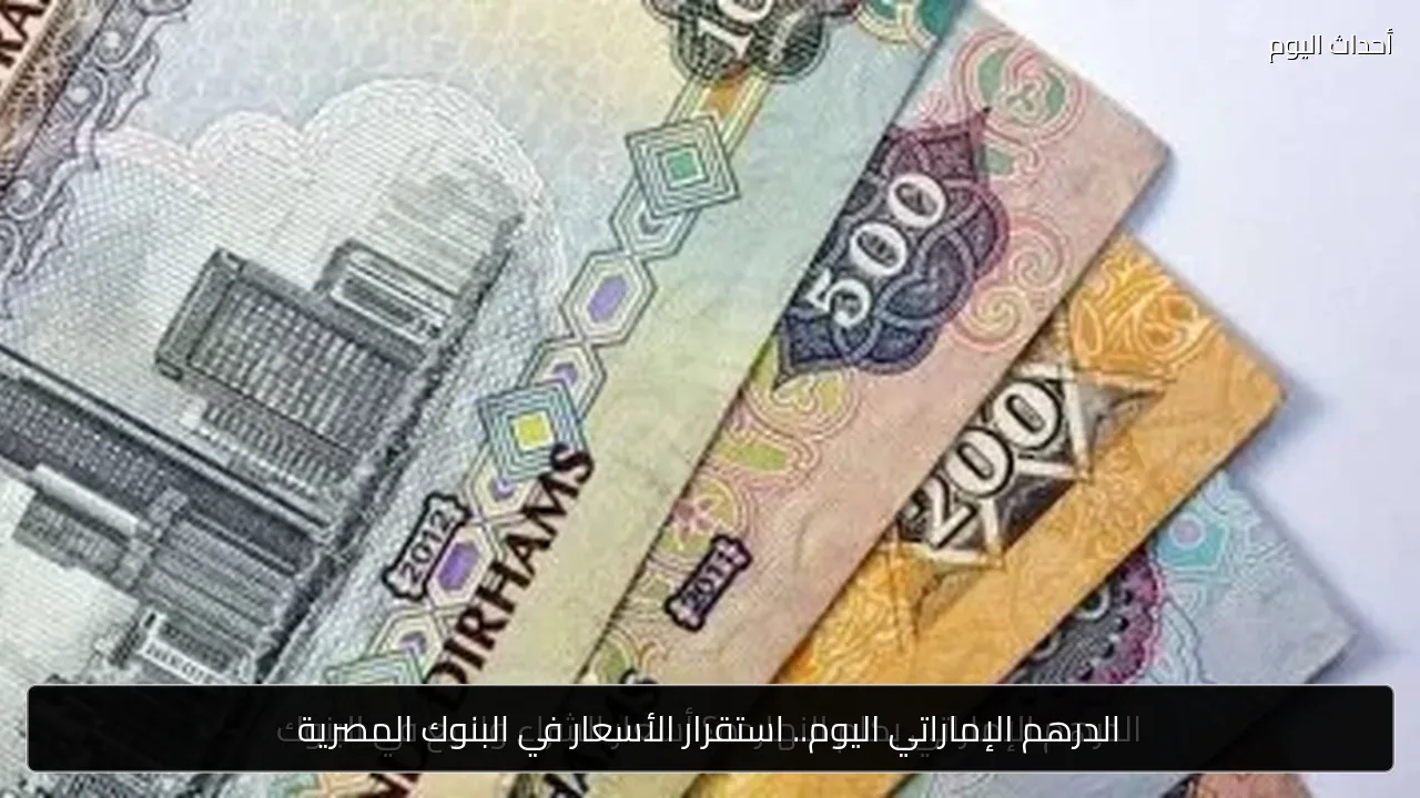 الدرهم الإماراتي اليوم.. استقرار الأسعار في البنوك المصرية