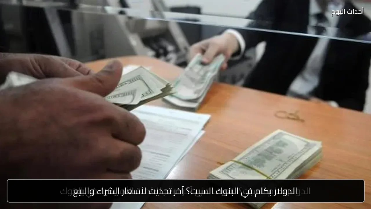 الدولار بكام في البنوك السبت؟ آخر تحديث لأسعار الشراء والبيع