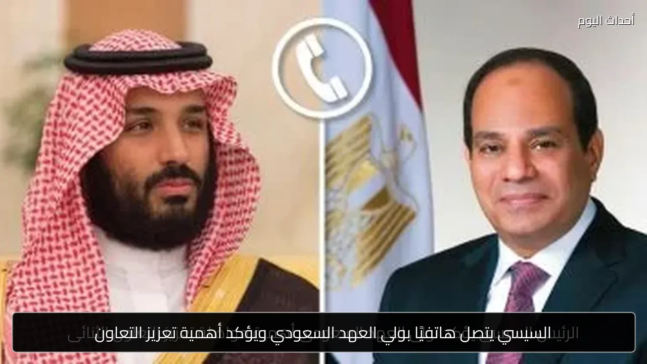 السيسي يتصل هاتفيًا بولي العهد السعودي ويؤكد أهمية تعزيز التعاون