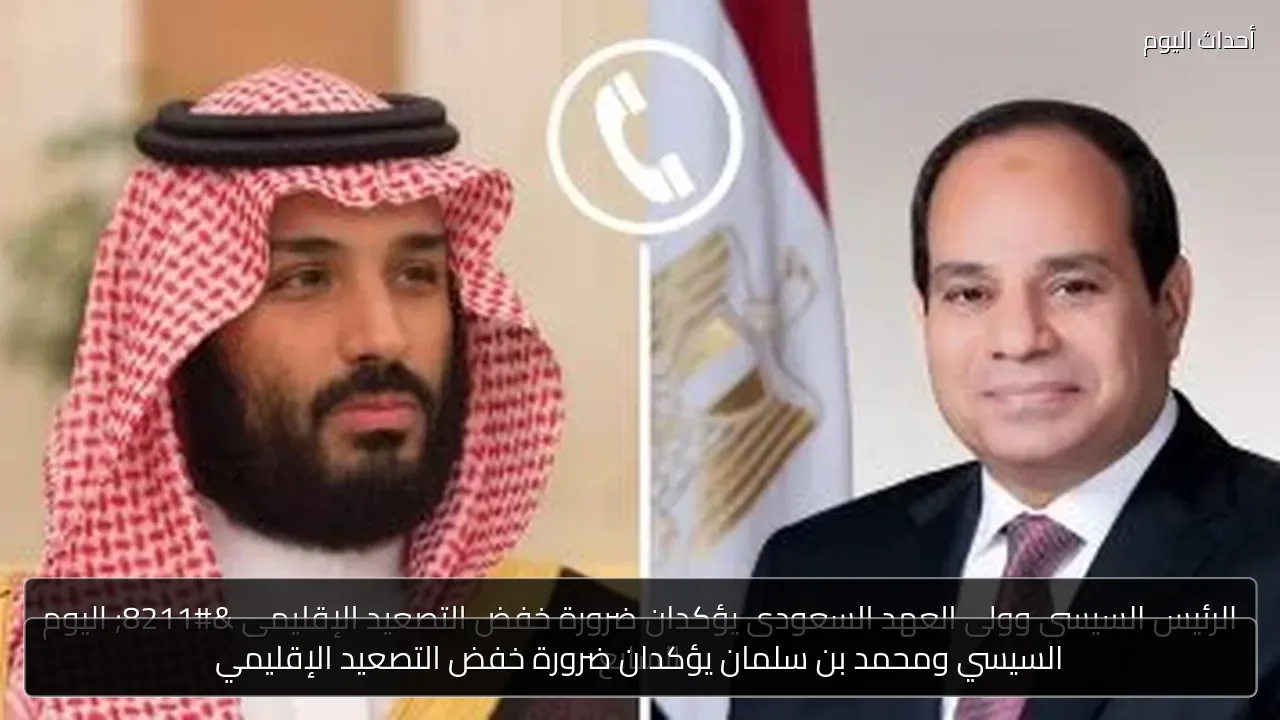 السيسي ومحمد بن سلمان يؤكدان ضرورة خفض التصعيد الإقليمي