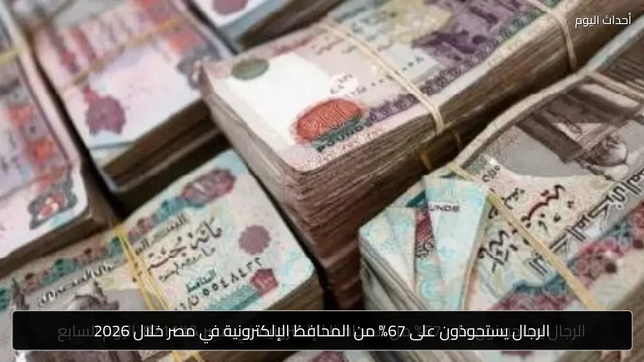 الرجال يستحوذون على 67% من المحافظ الإلكترونية في مصر خلال 2026