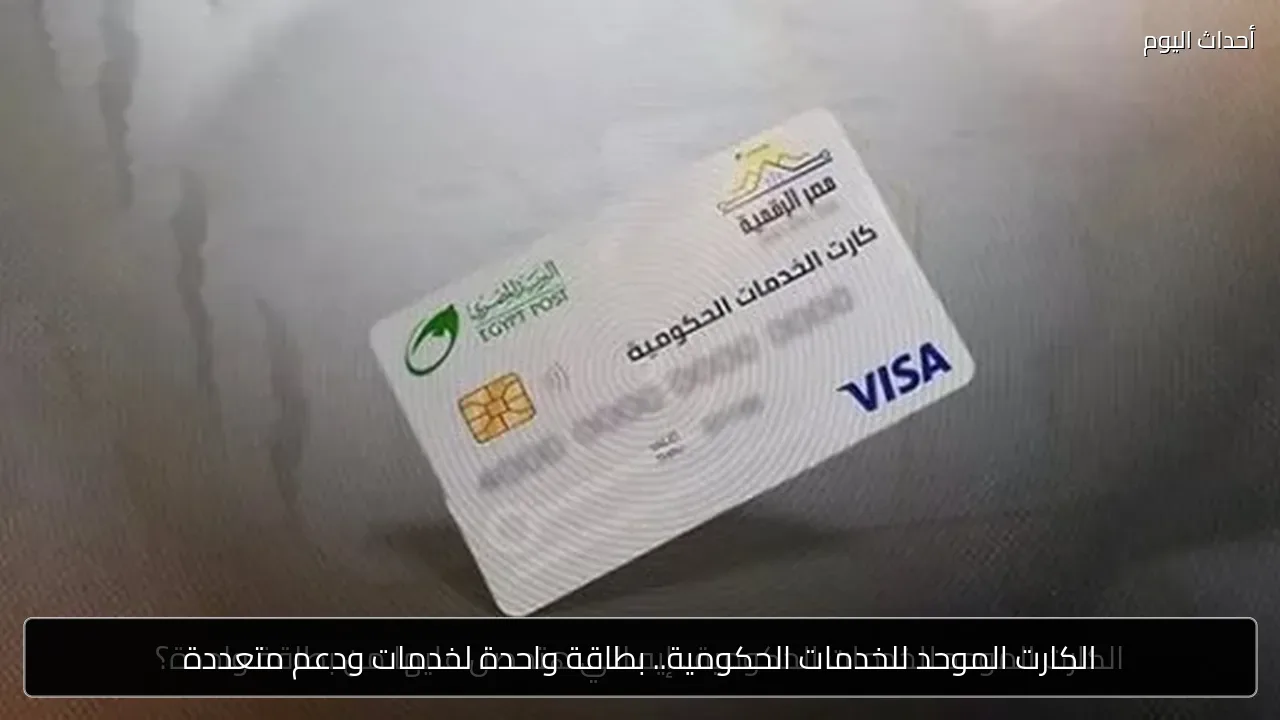 الكارت الموحد للخدمات الحكومية.. بطاقة واحدة لخدمات ودعم متعددة