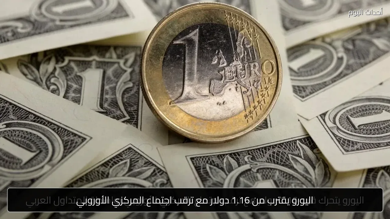 اليورو يقترب من 1.16 دولار مع ترقب اجتماع المركزي الأوروبي
