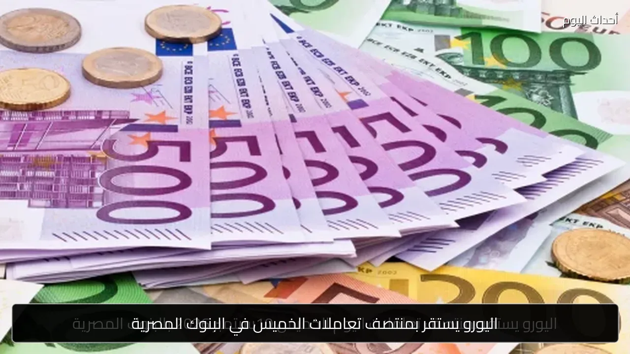 اليورو يستقر بمنتصف تعاملات الخميس في البنوك المصرية