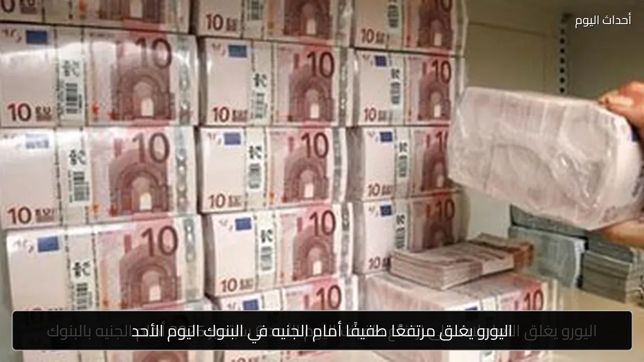 اليورو يغلق مرتفعًا طفيفًا أمام الجنيه في البنوك اليوم الأحد