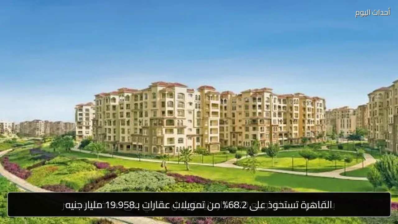 القاهرة تستحوذ على 68.2% من تمويلات عقارات بـ19.958 مليار جنيه