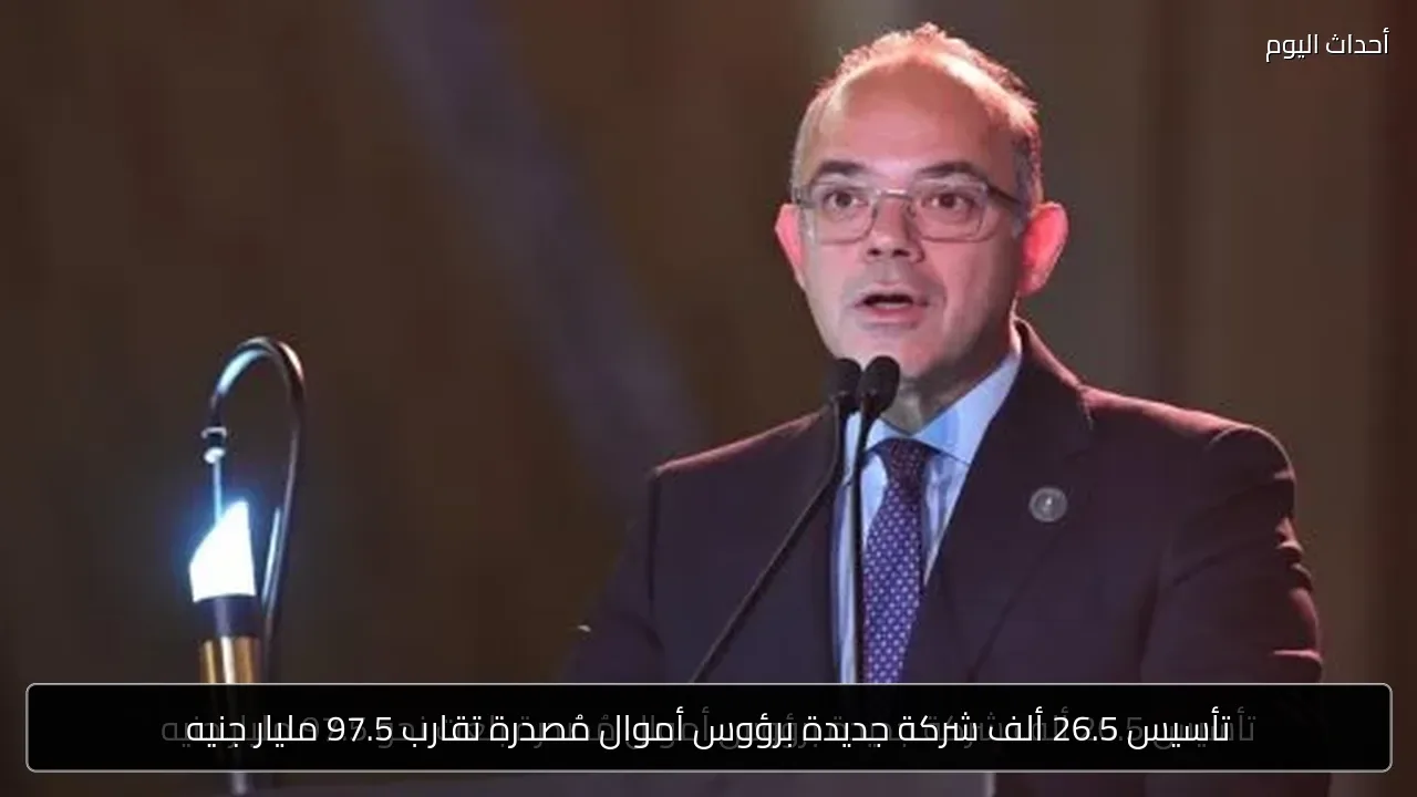 تأسيس 26.5 ألف شركة جديدة برؤوس أموال مُصدرة تقارب 97.5 مليار جنيه