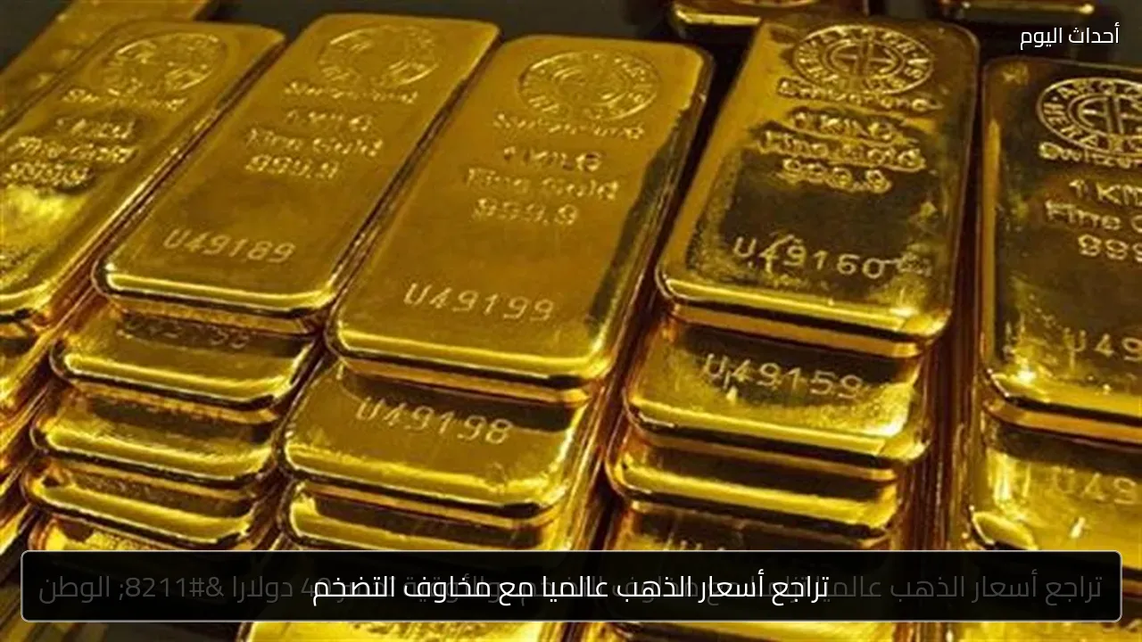 تراجع أسعار الذهب عالميا مع مخاوف التضخم