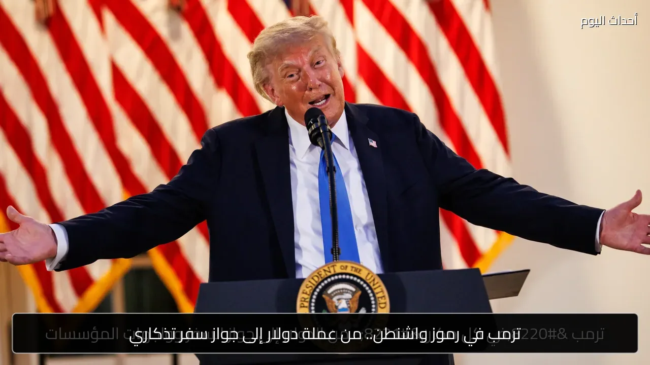 ترمب في رموز واشنطن.. من عملة دولار إلى جواز سفر تذكاري
