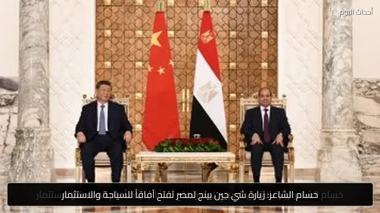 حسام الشاعر: زيارة شي جين بينج لمصر تفتح آفاقاً للسياحة والاستثمار
