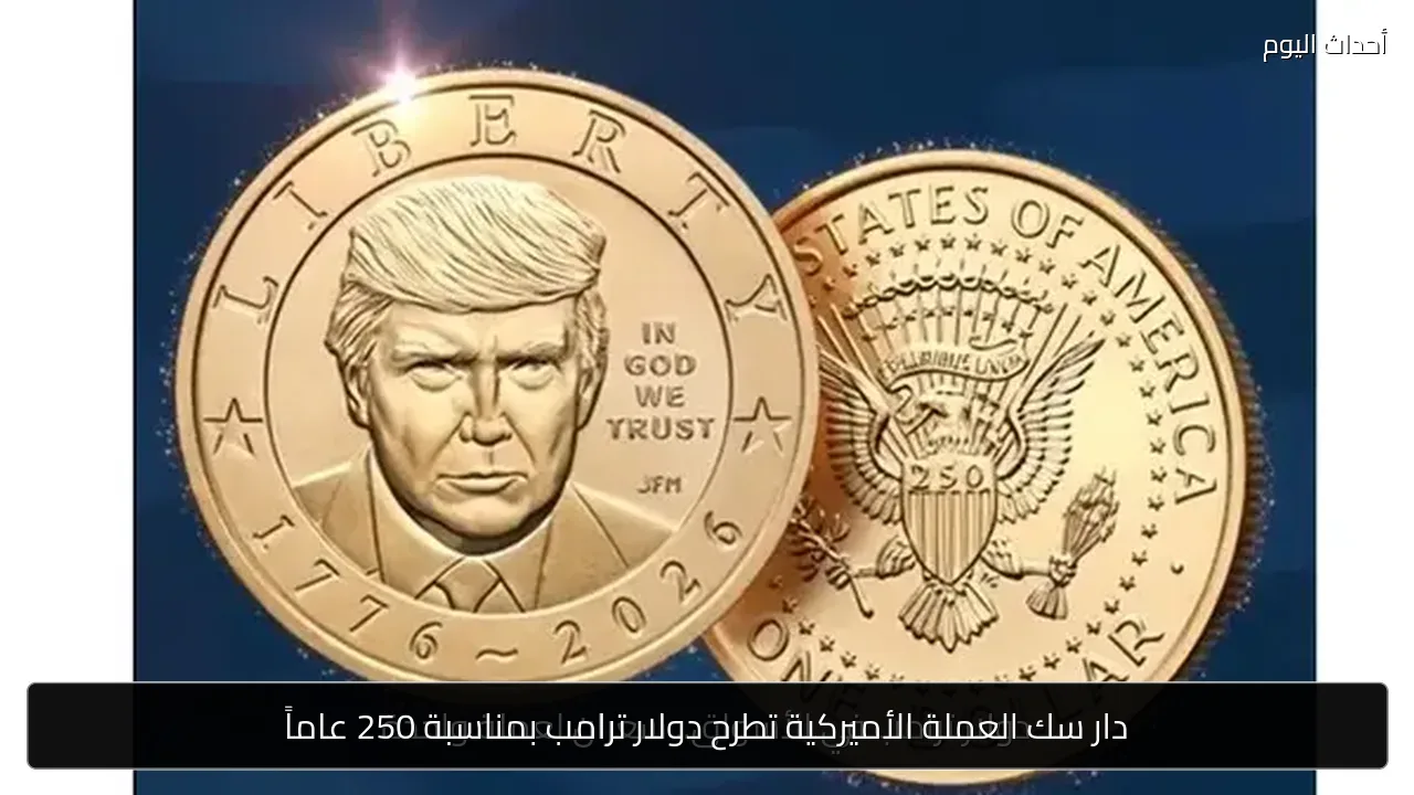 دار سك العملة الأميركية تطرح دولار ترامب بمناسبة 250 عاماً