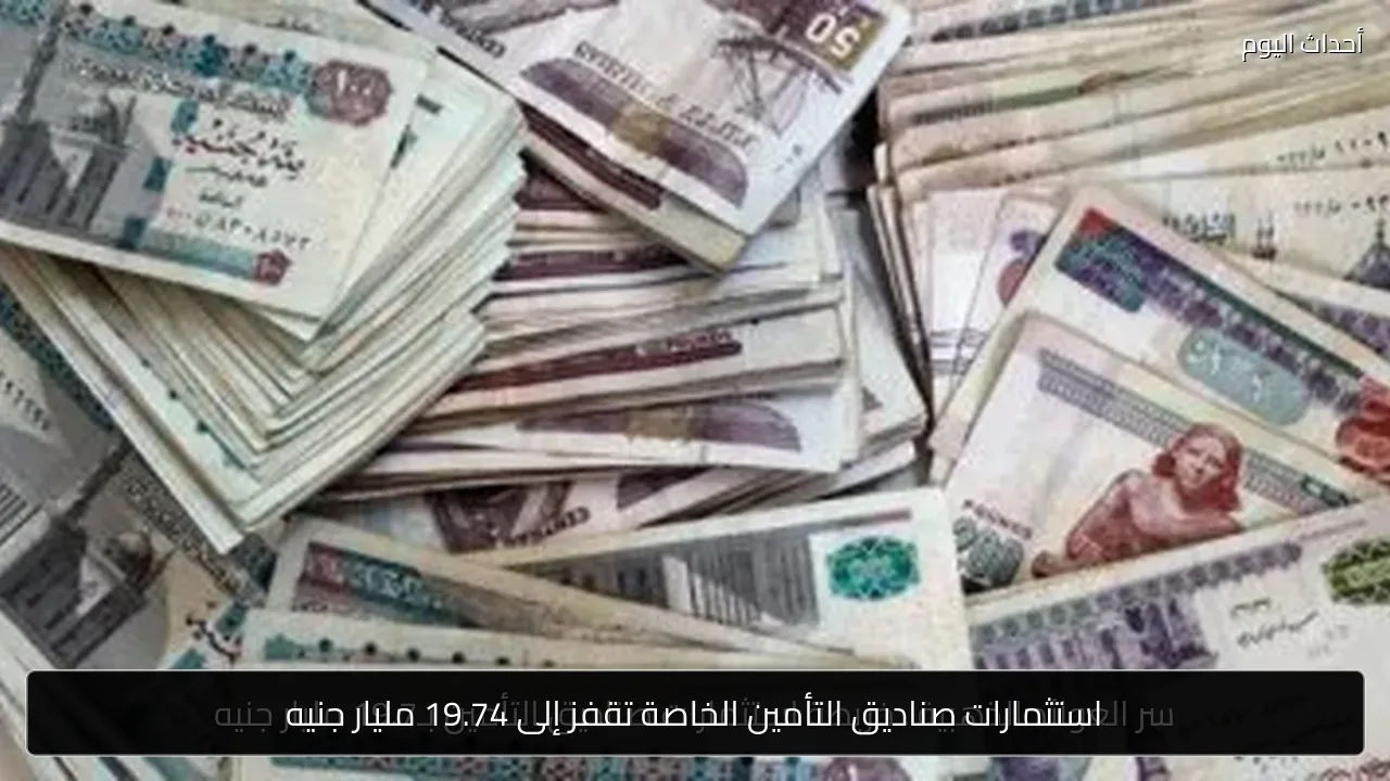 استثمارات صناديق التأمين الخاصة تقفز إلى 19.74 مليار جنيه
