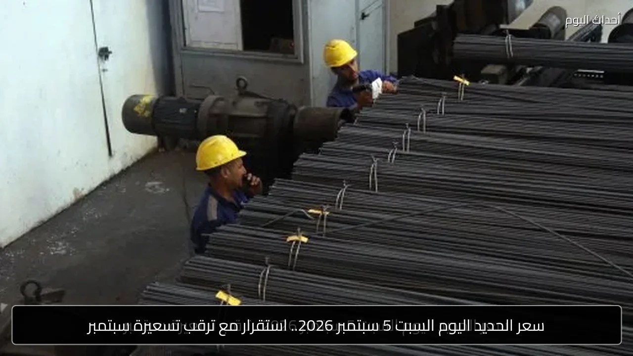 سعر الحديد اليوم السبت 5 سبتمبر 2026.. استقرار مع ترقب تسعيرة سبتمبر