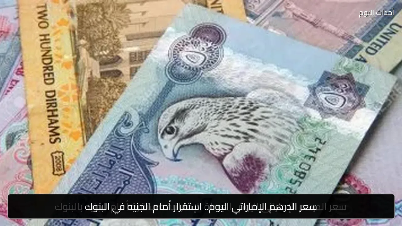 سعر الدرهم الإماراتي اليوم.. استقرار أمام الجنيه في البنوك