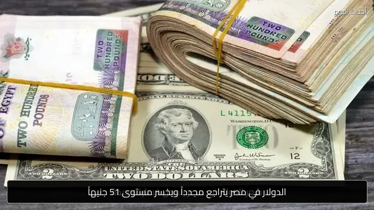 الدولار في مصر يتراجع مجدداً ويخسر مستوى 51 جنيهاً
