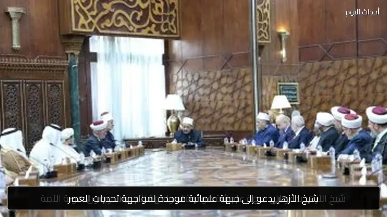 شيخ الأزهر يدعو إلى جبهة علمائية موحدة لمواجهة تحديات العصر