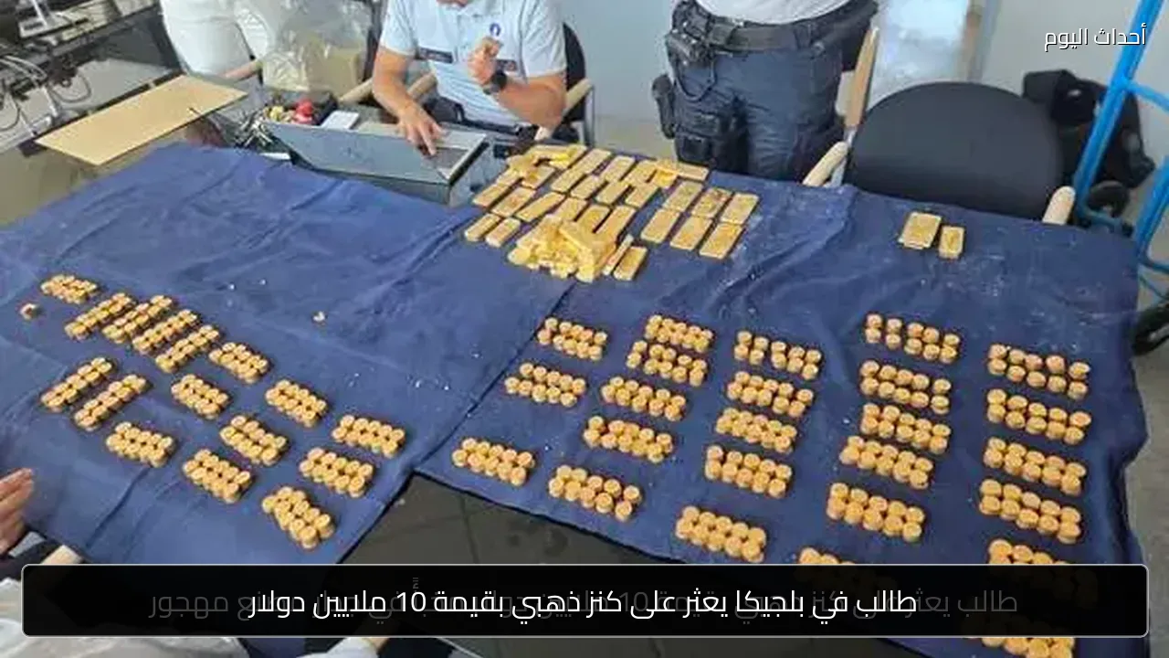 طالب في بلجيكا يعثر على كنز ذهبي بقيمة 10 ملايين دولار