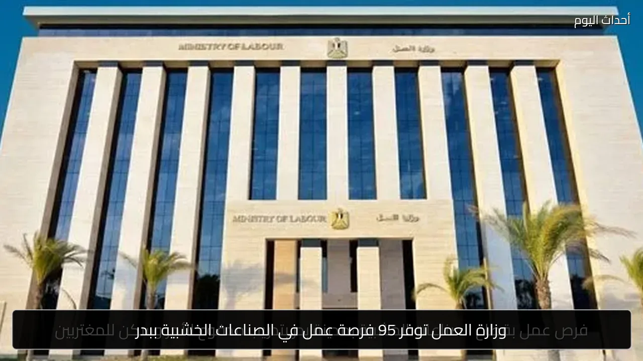 وزارة العمل توفر 95 فرصة عمل في الصناعات الخشبية ببدر