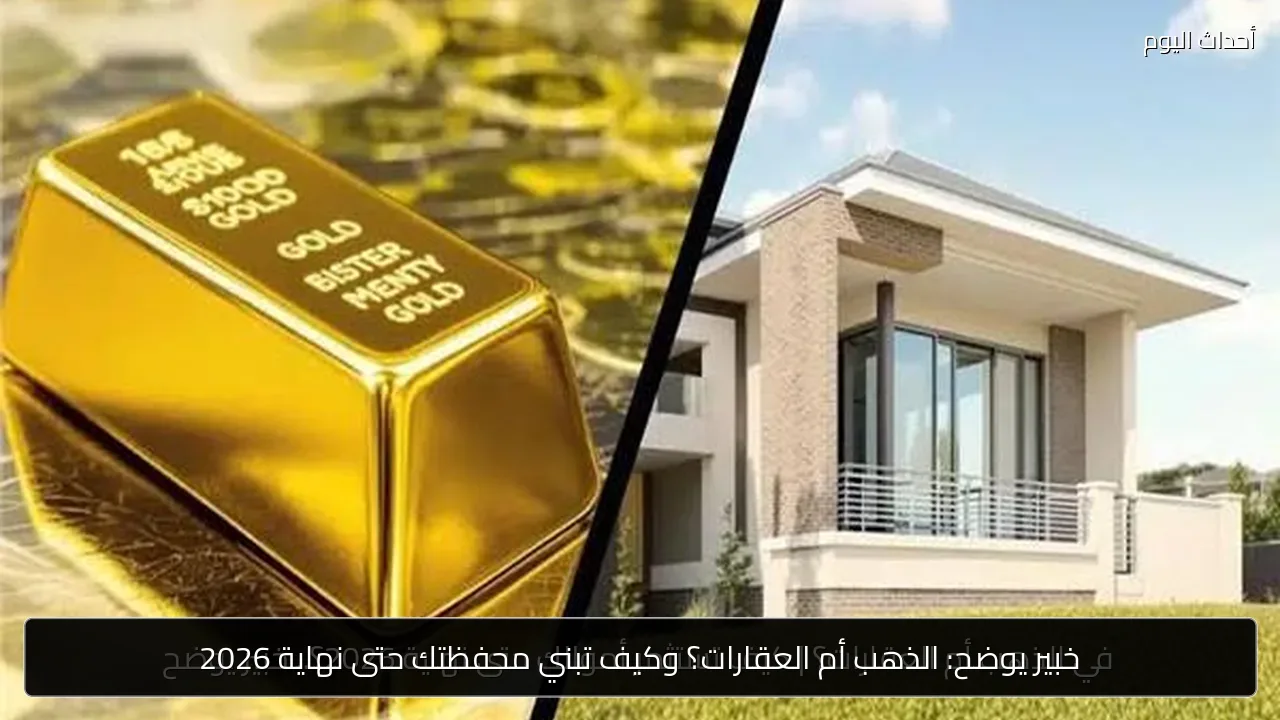 خبير يوضح: الذهب أم العقارات؟ وكيف تبني محفظتك حتى نهاية 2026