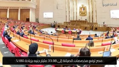 مصر ترفع مخصصات الصيانة إلى 33.98 مليار جنيه بزيادة 180%