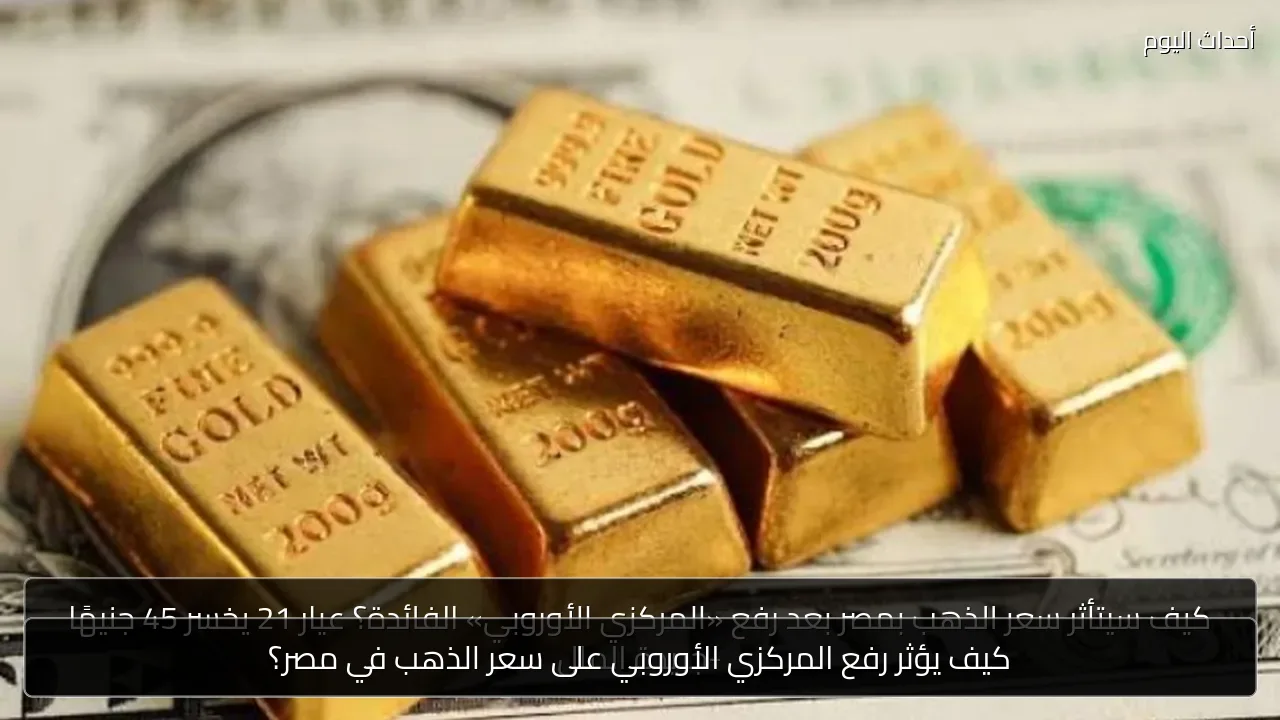 كيف يؤثر رفع المركزي الأوروبي على سعر الذهب في مصر؟