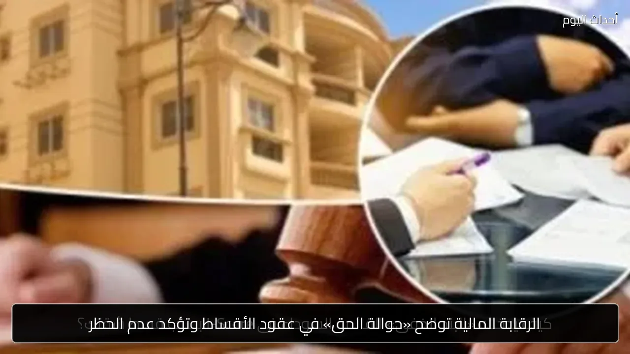 الرقابة المالية توضح «حوالة الحق» في عقود الأقساط وتؤكد عدم الحظر