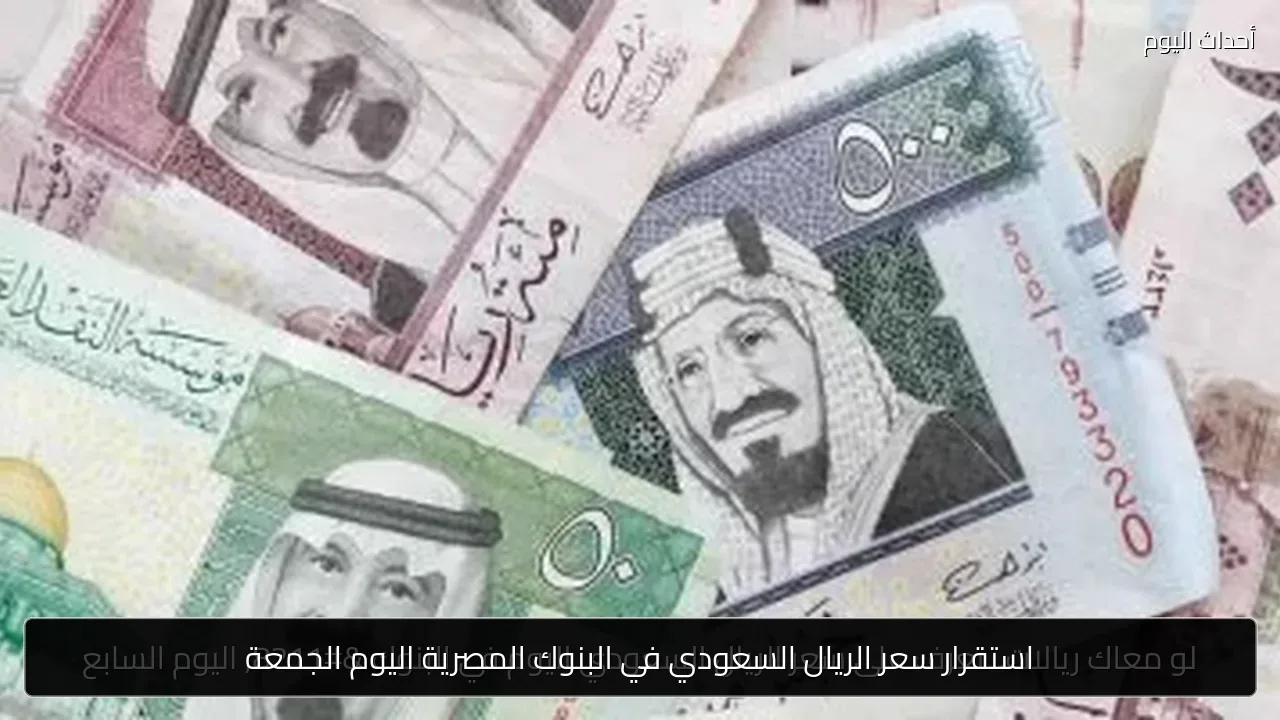 استقرار سعر الريال السعودي في البنوك المصرية اليوم الجمعة