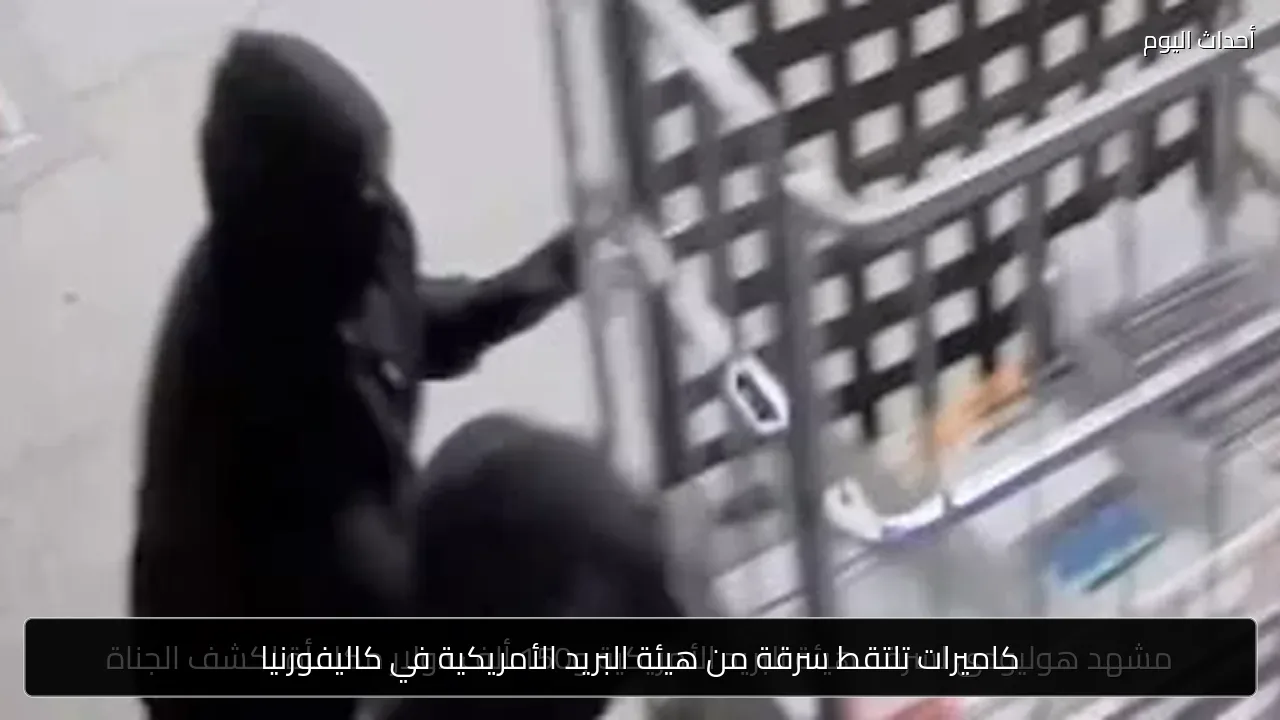 كاميرات تلتقط سرقة من هيئة البريد الأمريكية في كاليفورنيا