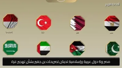 مصر و6 دول عربية وإسلامية تدينان تصريحات بن جفير بشأن تهجير غزة