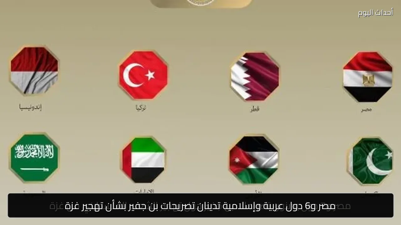 مصر و6 دول عربية وإسلامية تدينان تصريحات بن جفير بشأن تهجير غزة