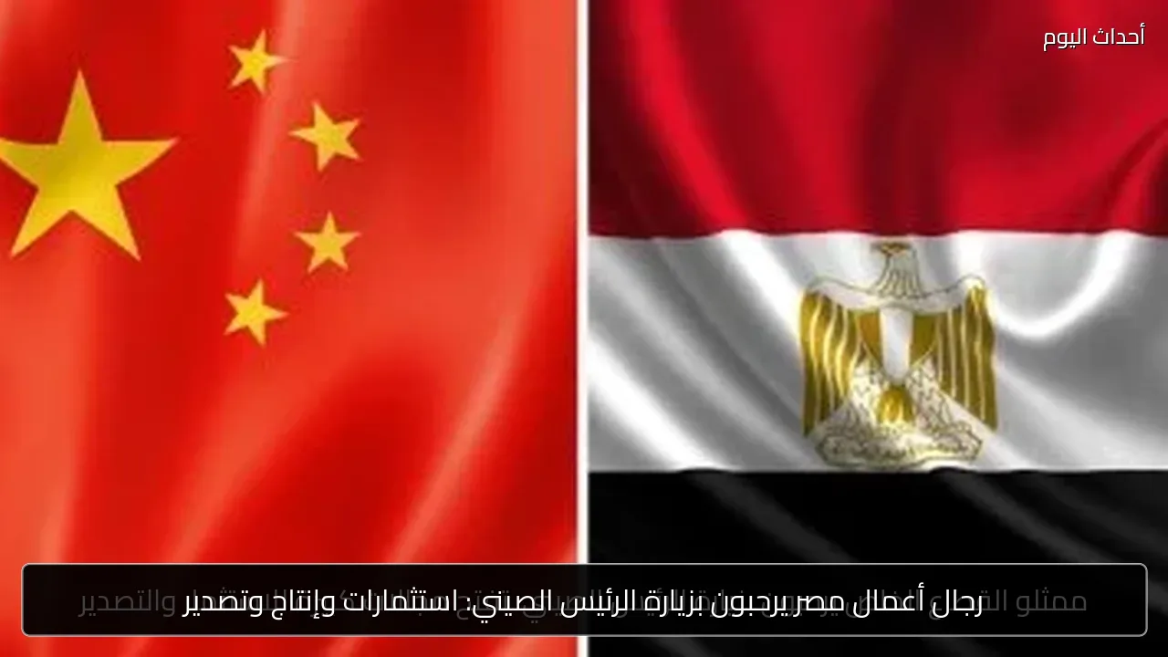 رجال أعمال مصر يرحبون بزيارة الرئيس الصيني: استثمارات وإنتاج وتصدير