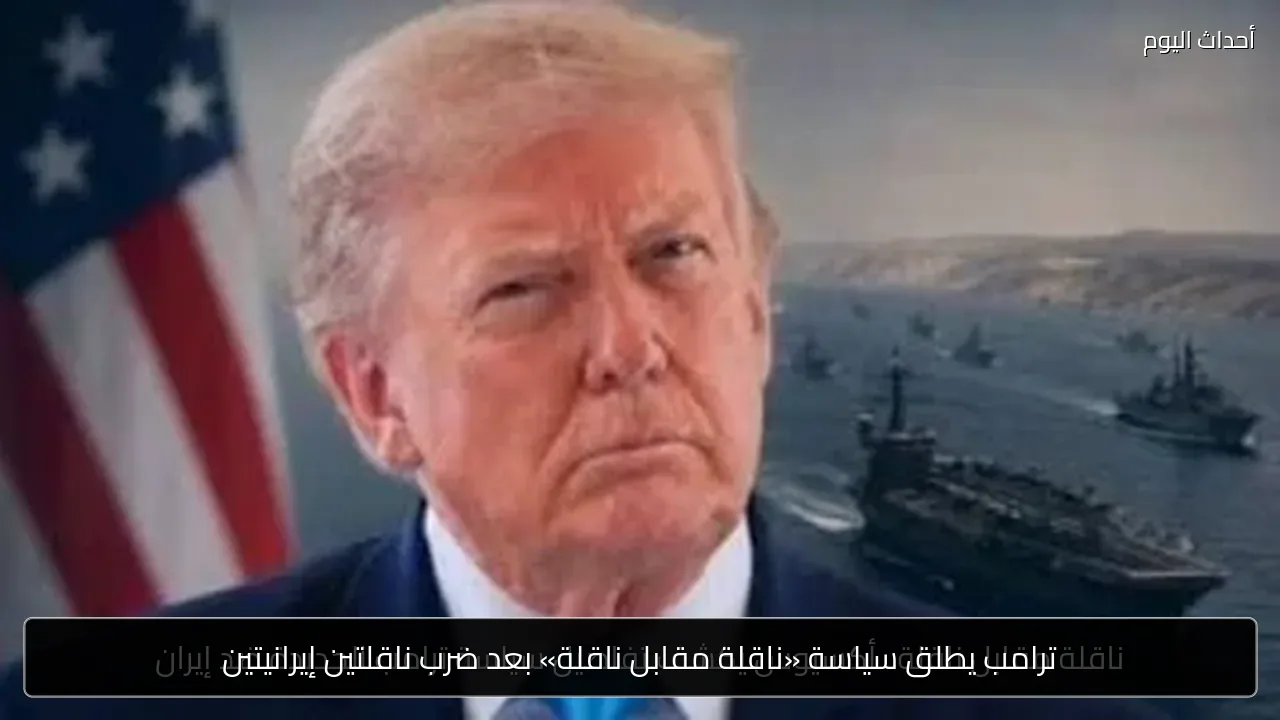ترامب يطلق سياسة «ناقلة مقابل ناقلة» بعد ضرب ناقلتين إيرانيتين