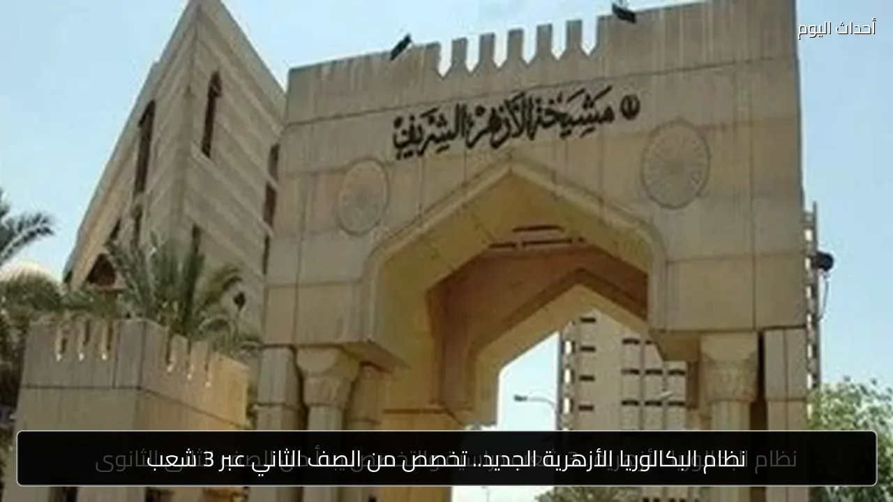 نظام البكالوريا الأزهرية الجديد.. تخصص من الصف الثاني عبر 3 شعب