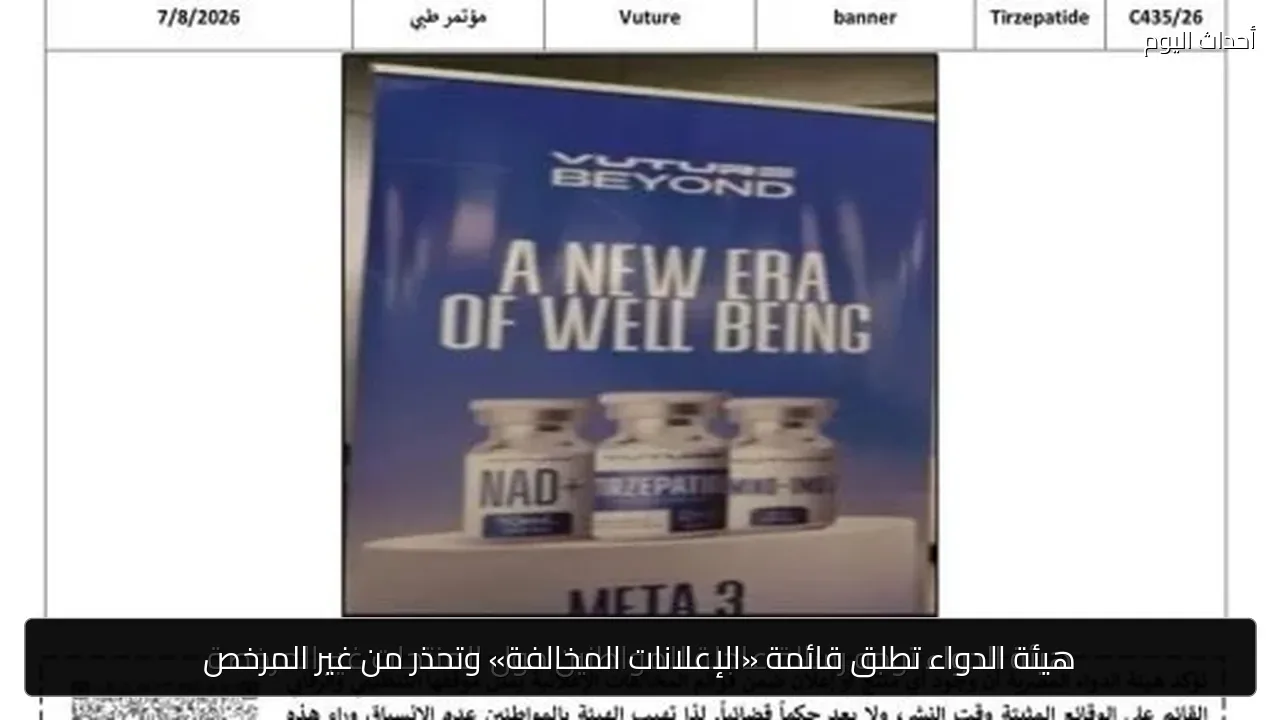 هيئة الدواء تطلق قائمة «الإعلانات المخالفة» وتحذر من غير المرخص
