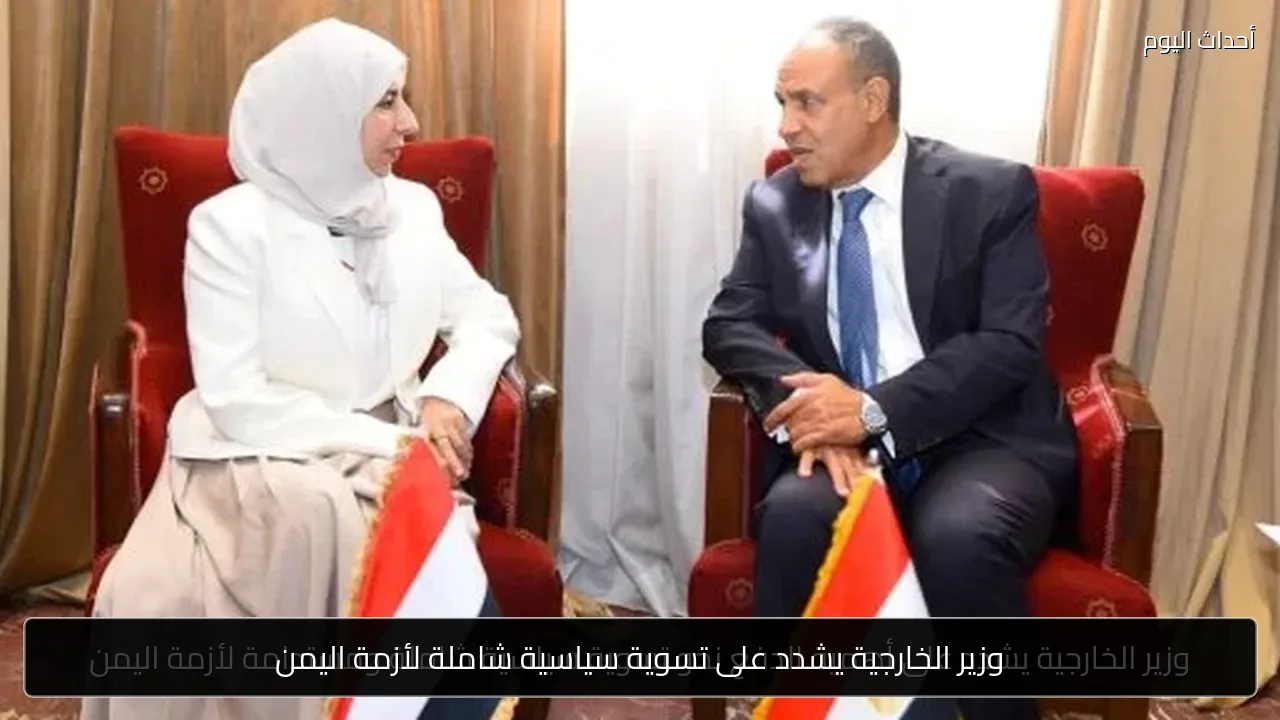 وزير الخارجية يشدد على تسوية سياسية شاملة لأزمة اليمن