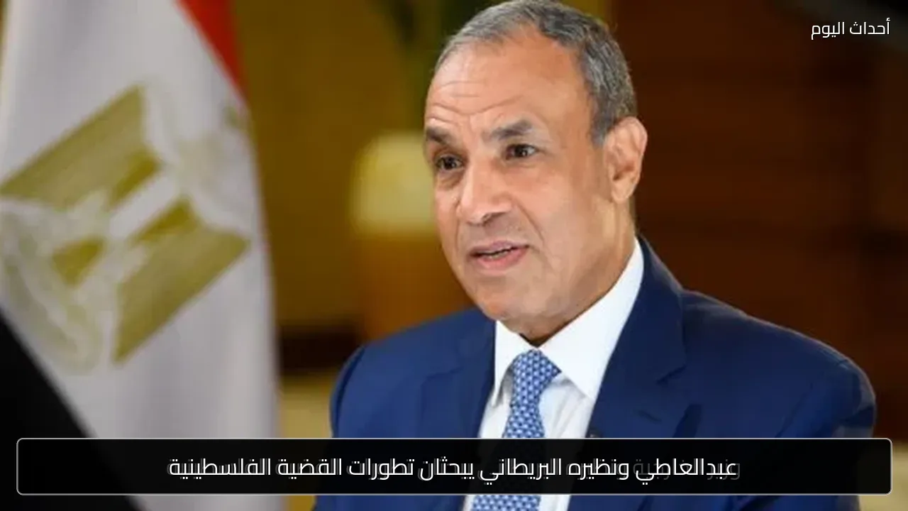 عبدالعاطي ونظيره البريطاني يبحثان تطورات القضية الفلسطينية