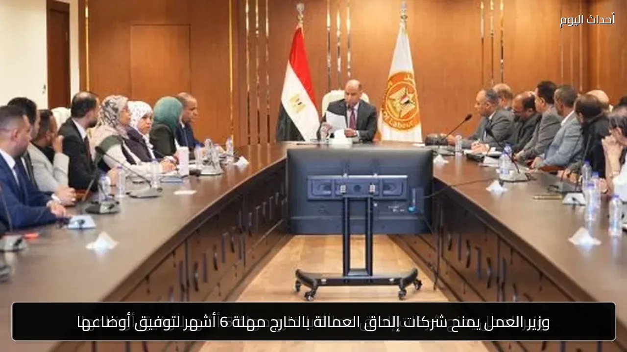 وزير العمل يمنح شركات إلحاق العمالة بالخارج مهلة 6 أشهر لتوفيق أوضاعها