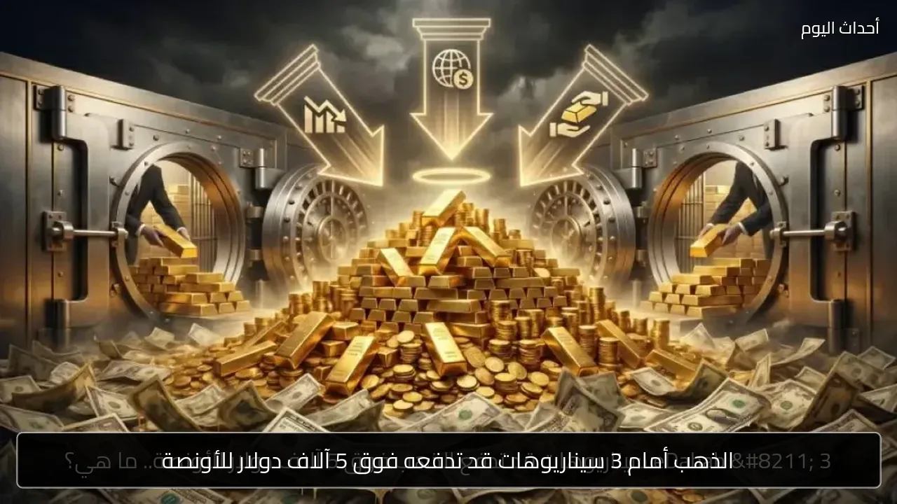 الذهب أمام 3 سيناريوهات قد تدفعه فوق 5 آلاف دولار للأونصة
