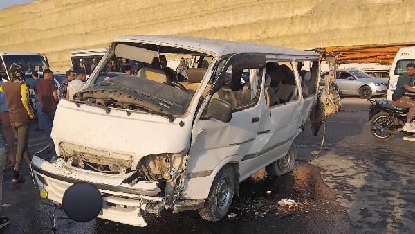 سقوط ميكروباص في حلوان يؤدي إلى وفاة سيدة وإصابة آخرين مع تفاصيل بالصور