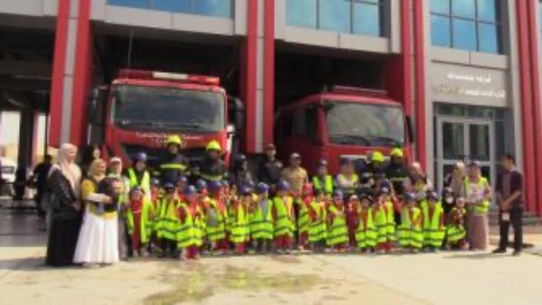 حماية مدنية القاهرة تستضيف أطفالاً للتعرف على مهام رجال الشرطة