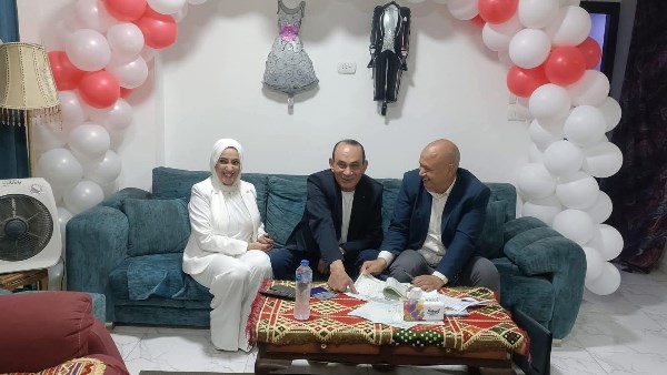 نجوم الأبيض يتجمعون في عقد قران حمادة عبداللطيف نجم الزمالك السابق