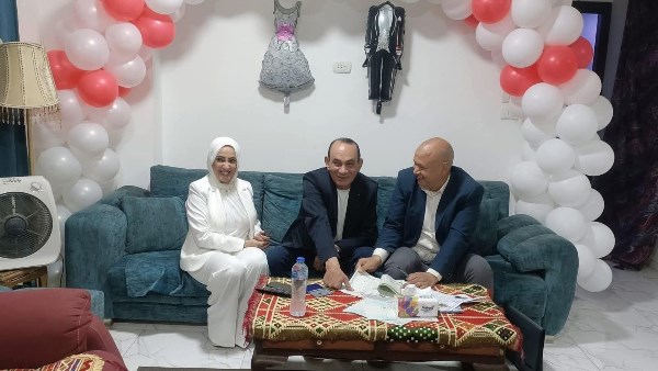 خالد الغندور يحتفل بعقد قران نجم الزمالك السابق حماده عبد اللطيف