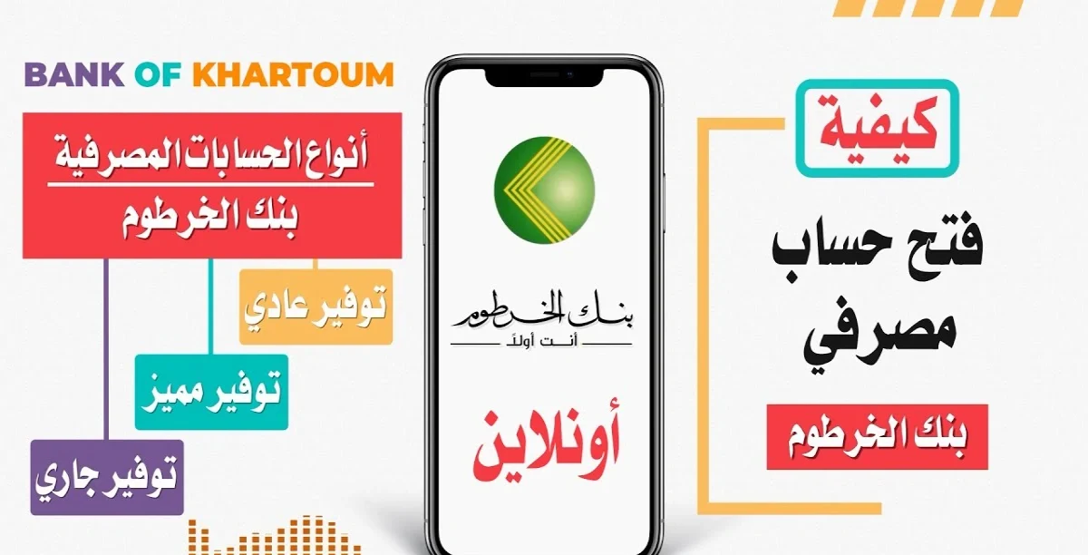 افتح حسابك في بنك الخرطوم 2025 بسرعة وسهولة باستخدام الرقم الوطني والشروط المطلوبة عبر bankofkhartoum